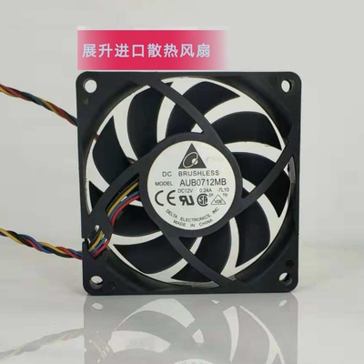 台达AUB0712MB 7cm7015 12V 0.24A静音4针温控AMD机箱CPU散热风扇