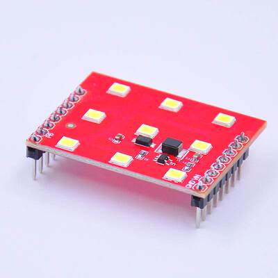 摄像头补光板 LED补光灯板 OpenMV4 光源扩展板 照明 PWM调节亮度