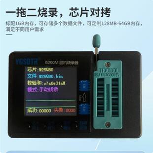 G200M脱机离线批量烧录器一拖二SPI FLASH/EEPROM编程器24/25/93
