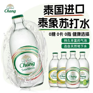 泰国进口泰象苏打水玻璃瓶气泡水夏季饮料啤酒果汁