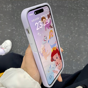 12PRO新款 耐脏果冻曼波浅紫色适用OPPO 13手机壳Reno14 X9一加ACE6T 15液态硅X8S软糯Ultra全包防摔ace5 Find