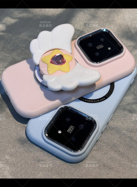 魔卡少女樱星星翅膀FIND X8s+适用OPPO Reno13/14PRO手机壳K12/7磁吸支架5K卡通11女3/6/10硅胶A2可爱A97/A58