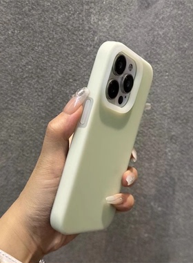 夏天淡青绿色耐脏果冻液态硅胶FIND X9/X8s+适用OPPO Reno15/14/12手机壳13真我GT7PRO一加ACE6/5全包X7ultra