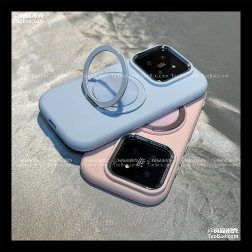 360°可旋转支架适用K80至尊版civi5红米K90小米17/14手机壳70金属磁吸NOTE13圆角12T防摔11硅胶TURBO3/4PRO+