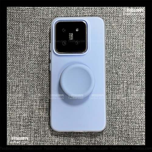 天蓝色磨砂大孔圆形支架适用A5活力版OPPO Find X8S+手机壳Reno14/13F/11/10PRO+/A3X国际版9/K12/7/A1i/A2/6