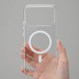 11Ultra红米K70 PC瓦楞条纹高级感适用K90小米17PRO MAX 15手机壳14 13T透明光栅K60硬磁吸大孔简约 K80至尊版