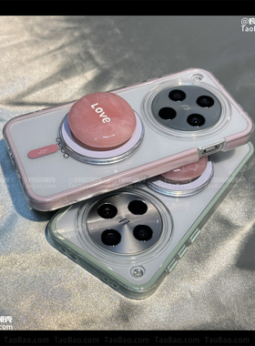 ins风粉色宝石磁吸支架Find X6/X8s+适用OPPO Reno14/13手机壳10加厚11防摔9PRO二合一8女款7/12透明5K软K7X