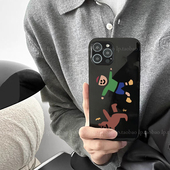 Reno13 光面X7 X8s 4SE黑色3 6手机壳A11x新款 A58 9pro FIND 小熊卡通人K10适用OPPO 一起跳舞吧