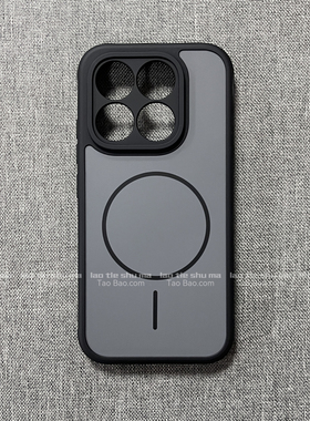 冷淡风炭黑色肤感磁吸适用S26+三星S25手机壳S24 Ultra蜂窝S23散热小孔防滑新款磨砂防摔全包软边硬背板纯色