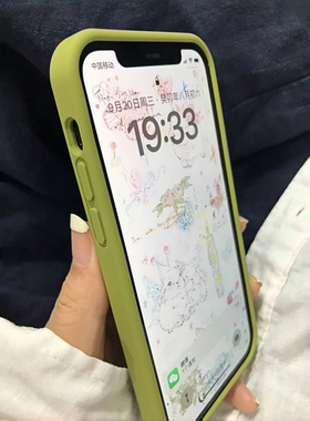 牛油果深绿色夏天液态硅胶FIND X9/X8S+适用OPPO Reno14手机壳12一加15/ACE5至尊版3/6/7豆蔻11/10PRO+女13T