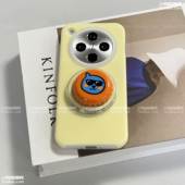 ins风橙汁酷儿瓶盖磁吸支架FIND 13一加ACE6手机壳5pro液态硅胶13果冻X7Ultra套 适用OPPO Reno15 X8S