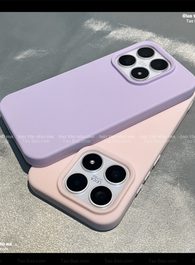 ins风浅紫色软壳糯米纯色直边适用OPPO Find x9/Reno15/14/13手机壳X8S+/A3多巴胺少女10pro/6/X7软11/12/A2
