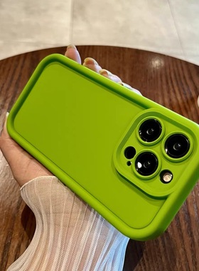 芥末绿色X200S适用VIVO X300PRO/X90s手机壳S17/X80新款X60简约S7防摔Y78+/x100硅胶Y52S软壳S20全包Y33S/S18
