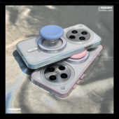 简约圆形硅胶套磁吸支架适用OPPO一加13T手机壳ACE5 A2m软A58X二合一A93s创意A1i A3x透明A1PRO防摔A97