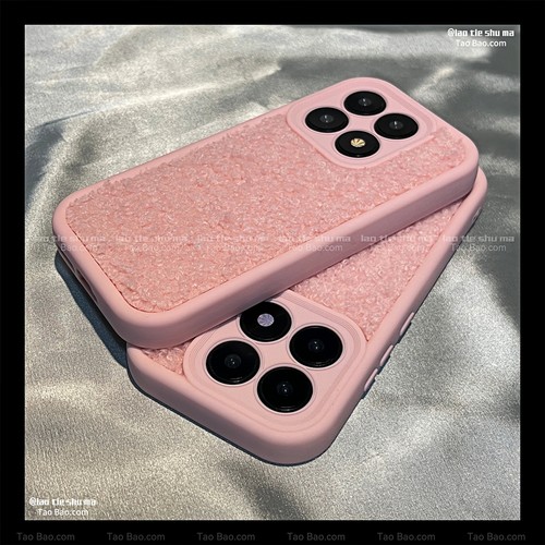 羊毛卷毛绒秋冬粉色K12s适用OPPO Find x9/Reno14/13手机壳X8S/A3网红10pro+/6防摔X7 Ultra/5全包1女12防摔2