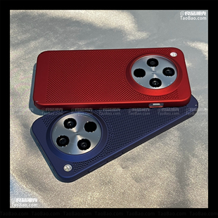 散热窝蜂孔大红色适用VIVO X200 PRO MINI手机壳X100S全包镜头x100 ultra加高大孔网格镂空透气超薄磨砂男女