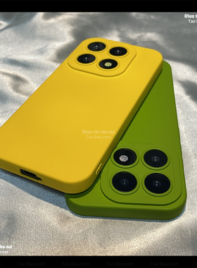 细磨砂全包镜头适用红米K80小米17手机壳K90芥末绿色Note15/14/13T软12PRO+/K60防摔TURBO4简约K70直边Civi5