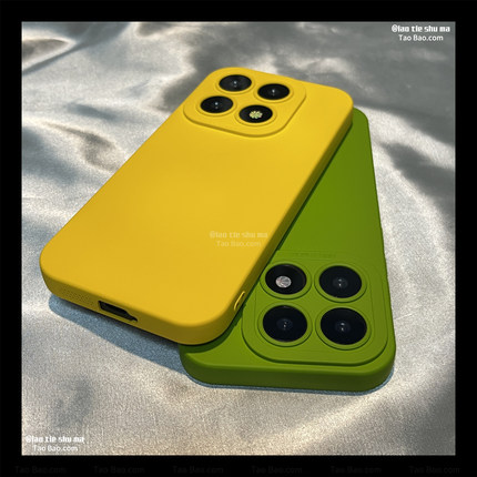 细磨砂全包镜头适用红米K80小米17手机壳K90芥末绿色Note15/14/13T软12PRO+/K60防摔TURBO4简约K70直边Civi5