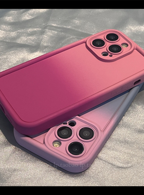 全包撞色彩边渲染适用iQOO NEO6手机壳iqooneo9高级感z7x硅胶neo8/7se竞速版Z8女全包拼色NEO9SPRO+磨砂防摔