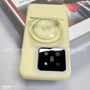 奶黄色360度可旋转磁吸支架X9C适用Magic7/6Lite荣耀400/X70手机壳X60魔术5PRO果冻液态硅胶50情侣300软糯200