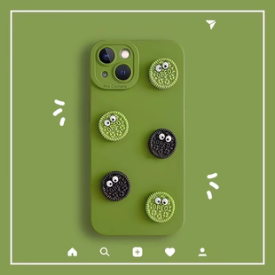 X70手机壳90GT 60软X40硅胶30PRO全包80可爱X9a女5 300 100创意X50i 6Lite 200 立体饼干适用Magic7荣耀400