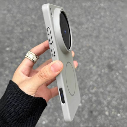 冷淡风美学浅灰色肤感磨砂磁吸Find X8S+适用OPPO Reno14/13/K11手机壳12F全包9/A5/X7Ultra/10PRO硬A3活力版
