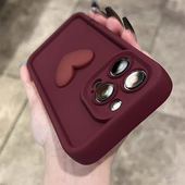 活力版 Z5新款 酒红13 7全包8硅胶12女款 neo6 TURBO 11S 立体爱心梅子色适用iQOOneo11手机壳iqoo