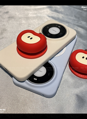 液态硅胶立体红苹果磁吸支架X200S适用VIVO X300PRO/X200 PRO MINI手机壳X100 Ultra创意X90PRO+小众防摔情侣