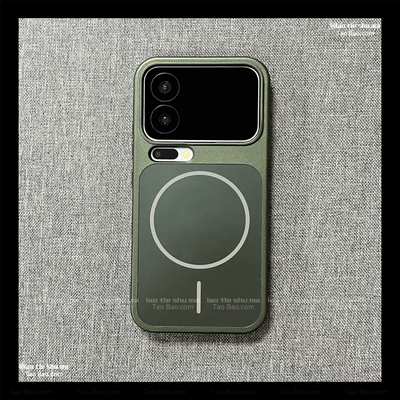 内置磁吸壳小众高级感暗绿色适用小米17PRO MAX手机壳15纳米AG磨砂14pro无线充电全包防摔高级感简约深绿新款