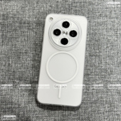 X7Ultra适用OPPO Reno14 软壳半透白磁吸充电Find 13手机壳12pro全包镜头X8S 防摔小孔X6透明Magsafe磨砂