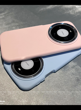 镜圈大孔马卡龙圆边适用MATE80/70PRO+华为Nova15/14/13/12/9手机壳Pura80纯色P60/50麦芒30磨砂7畅享70X/11