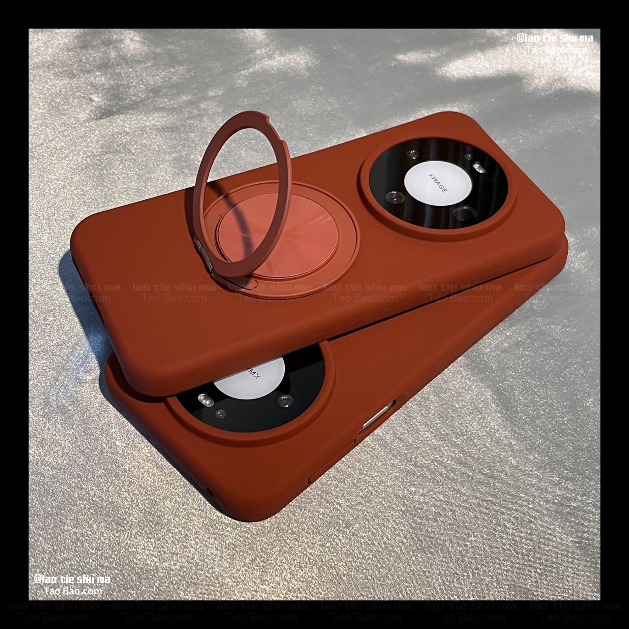 秋冬高级感360°旋转支架适用X9D荣耀X70/400手机壳Magic8/7/300/500液态硅胶X60/X50魔术5PRO软糯6网红X9B套