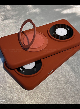 秋冬高级感360°旋转支架适用Realme真我GT5PRO手机壳Neo7/GT5耐脏液态硅胶6se软糯GT7PRO网红竞速版防摔磨砂