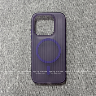 S24手机壳S23 S22金属独立按键S21暗紫简约磨砂冰雾 S25 小众高级感葡萄紫色磁吸壳适用S26Ultra三星Galaxy