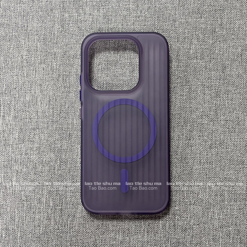 小众高级感葡萄紫色磁吸壳适用S26Ultra三星Galaxy S25+/S24手机壳S23/S22金属独立按键S21暗紫简约磨砂冰雾