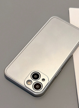 细磨砂电镀银色适用TURBO4/K90小米17PRO max/15/13手机壳K70至尊版K60红米K80至尊版NOTE11/14PRO+硅胶civi5