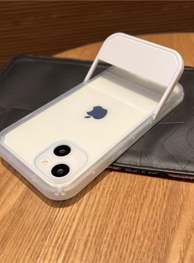 一体隐形支架折叠式适用华为畅享70手机壳P20小众Mate60pro气囊防摔p40透白P50pro黑色30男女款art简约保护套