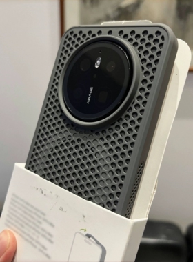 碳黑灰色磁吸充电散热镂空透气蜂窝K80适用小米14/15pro手机壳13T红米K70防摔K60至尊版POCO男F7Ultra轻薄F6