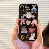 70华为nova15 P40潮30PRO畅享9 卡通创意ins适用mate80 11亮黑色P60麦芒8手机壳12 10se女7硅胶5Z