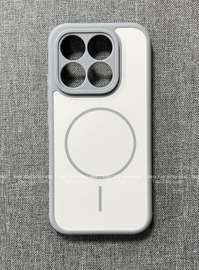 冷淡风钛灰白色磁吸壳适用S26+三星S25手机壳S24 Ultra蜂窝S23Ultra散热小孔防滑新款磨砂防摔全包软边硬背板