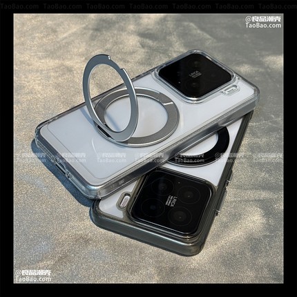 新款旋转磁吸支点壳Turbo4适用K80小米17/15手机壳14T/K70至尊版K50透明Note防摔12pro+简约3/11红米K60/13R