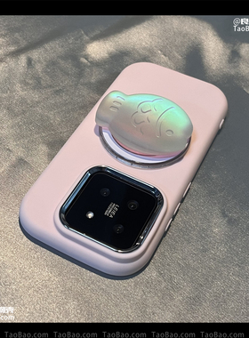 锦鲤小胖鱼镭射磁吸支架适用Magic7/6荣耀400/300/200/90GT手机壳60SE创意80/70/100/X40/50i+软30硅胶PRO/50