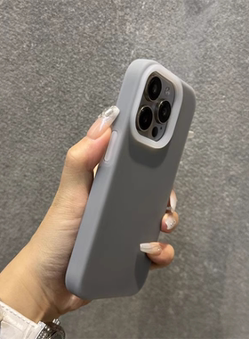 水泥灰黑色适用civi5/4pro小米17/15/14ultra手机壳Turbo4pro/13红米K80至尊K70果冻液态硅胶K60耐脏防摔全包