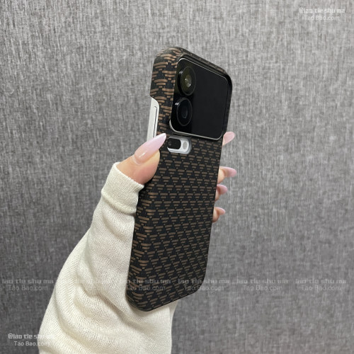 三角源纹半包凯夫拉纹理适用小米POCO F9Pro手机壳F8Ultra/X8PRO MAX/F7/F6 PRO碳纤维纹F5PRO/X7PRO无边框硬