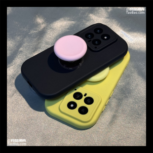 X200 圆边Y37纯色S20 X90手机壳X80 X60pro全包S17简约Y78m Y300i X100防摔S19 椭圆形支架马卡龙S30适用VIVO