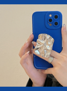 高级感克莱因蓝适用TURBO4小米17/15手机壳civi3/5/K80红米NOTE14锡纸支架12/13PRO+小众K80/K70/K60全包K50