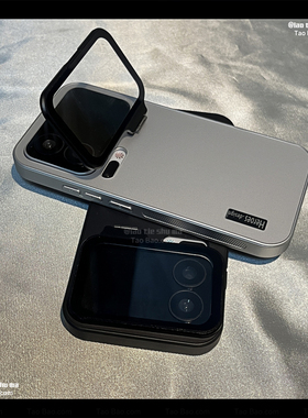 超强防摔隐形镜头支架适用K90小米17PRO MAX/15/13T手机壳K60红米Note14PRO+全包K70至尊版K80磨砂Ultra男士