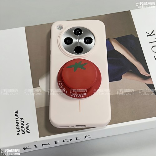 ins支架创意简约西红柿S30磁吸壳X300Ultra适用VIVO X300/X200S手机壳X200PRO耐脏MINI液态硅胶FE粉色软糯女