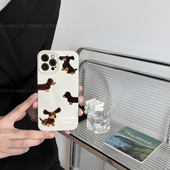 X70 X200 S18 S15 X100液态S12套S9E X60手机壳S19 X60 S10 ins奶油白小狗适用VIVO S17可爱S16 X80 X50卡通