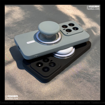 ins奶蓝色磁吸支架Find X9/X8S+适用OPPO Reno14/13/11/7pro手机壳X7 Ultra/8/A96高级感12新款硅胶3/5液态6